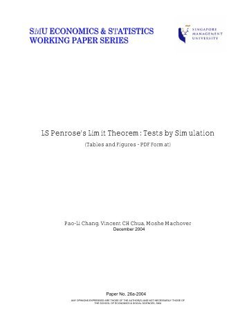 LS Penrose's Limit Theorem: Tests by Simulation