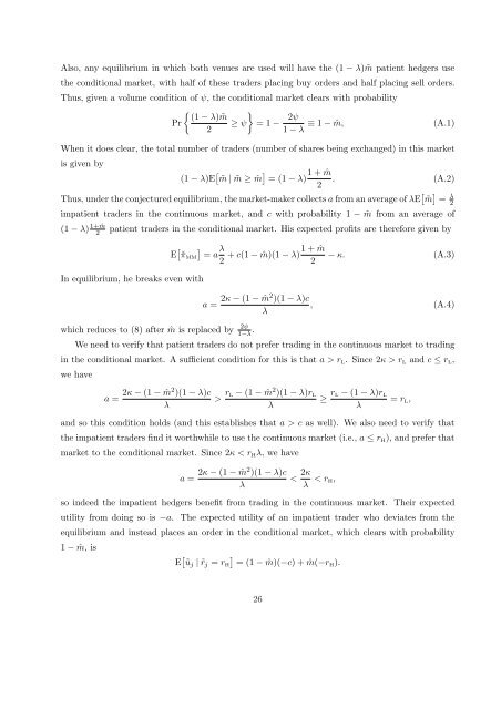 The Benefits of Volume-Conditional Order-Crossing - Singapore ...