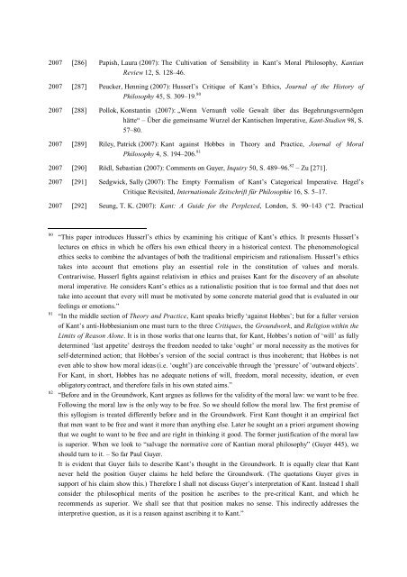 Chronologische - Ethikseite