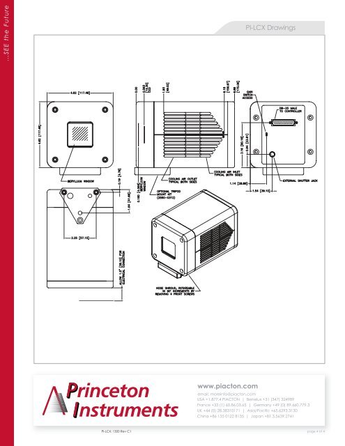 Princeton Instruments PI-LCX 1300 Datasheet