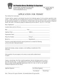 APPLICATION FOR PERMIT