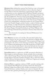 biographies - George Mason University School of Music