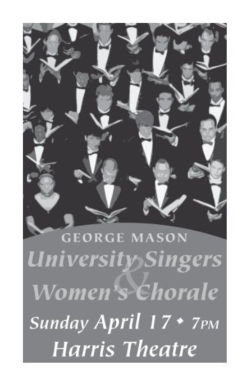 View the Concert Program - George Mason University School of Music