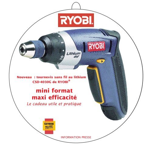 tournevis avec forme - Ryobi