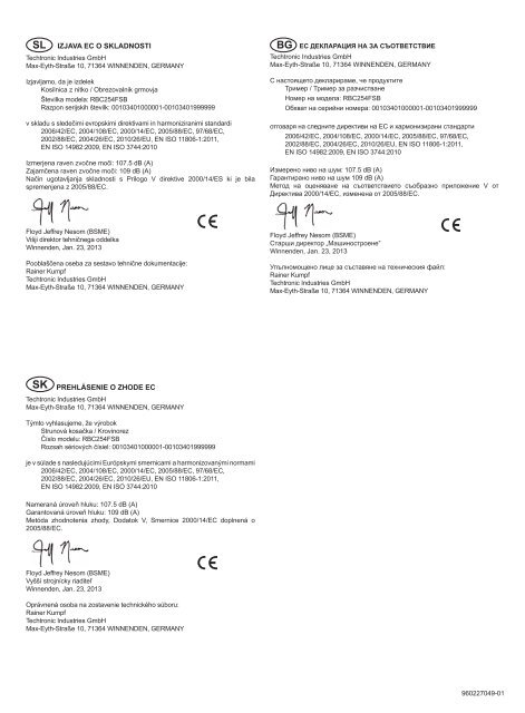 RBC254FSB - Produktinfo.conrad.com