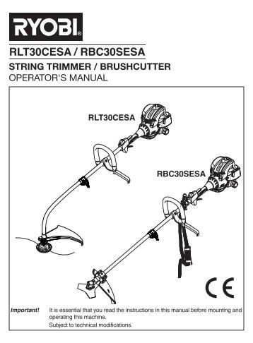 Ryobi expand it trimmer instructions Ryobi expand it trimmer instructions