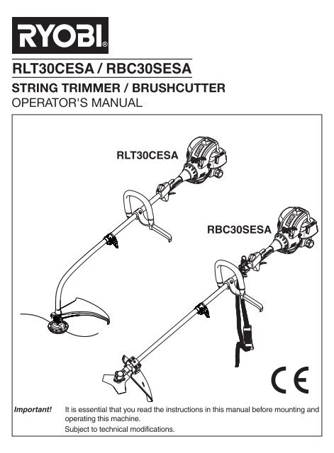 RLT30CESA Petrol Grass Trimmer - Tooled-Up.com