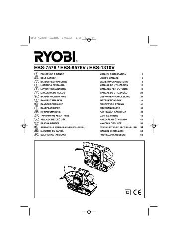 EBS-7576 / EBS-9576V / EBS-1310V - Ryobi