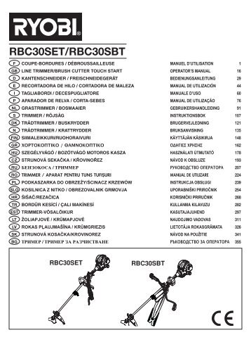 RBC30SET/RBC30SBT - Ryobi