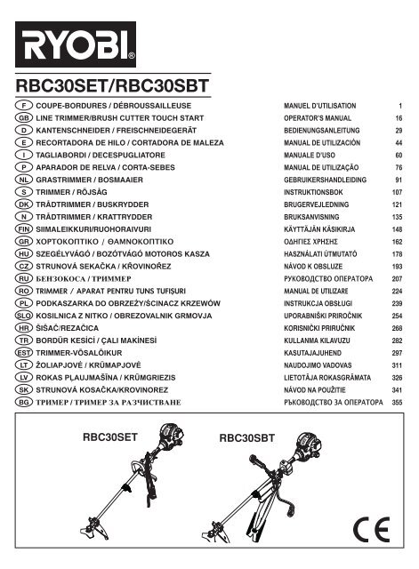 RBC30SET/RBC30SBT - Ryobi