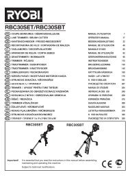 RBC30SET/RBC30SBT - Ryobi