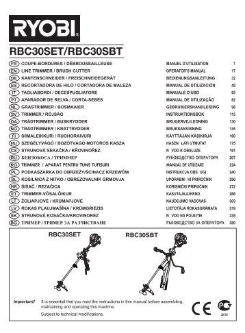 RBC30SET/RBC30SBT - Ryobi