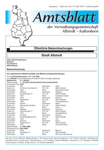 Allstedt_Sonderdruck gesamt.pdf - Stadt Allstedt