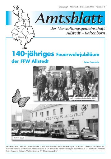 140-jähriges Feuerwehrjubiläum der FFW Allstedt - Stadt Allstedt