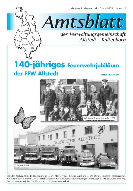 140-jähriges Feuerwehrjubiläum der FFW Allstedt - Stadt Allstedt