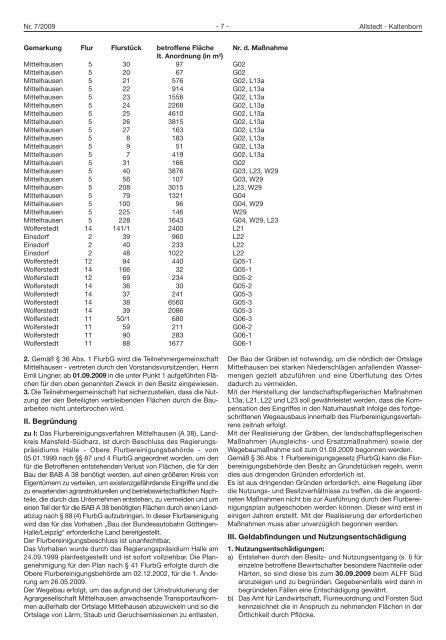 der Verwaltungsgemeinschaft Allstedt – Kaltenborn - Stadt Allstedt