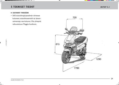 Gilera Runner SP brugermanual - Scootergrisen