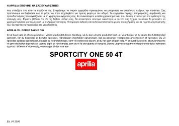 Aprilia SportCity One brugermanual - Scootergrisen