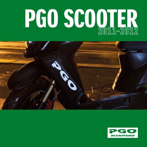 Følg os vandtæt krak PGO scooter katalog 2011-2012 - Scootergrisen