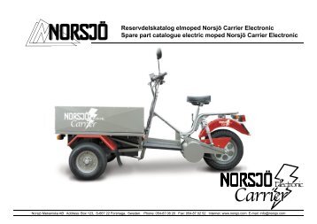 Norsjö Carrier 4 stroke reservedele - Scootergrisen