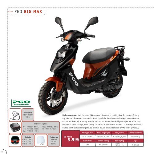 PGO scooter katalog 2008 - Scootergrisen