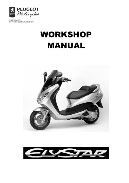 Peugeot workshop manual Elystar (756445) - Scootergrisen