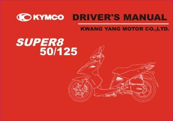 Kymco Super 8 brugermanual - Scootergrisen