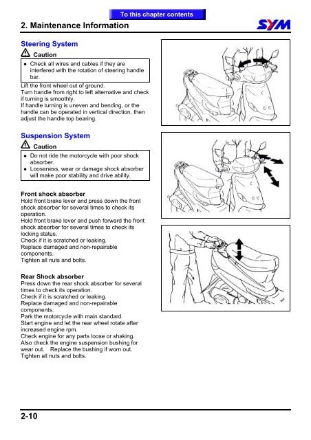 Sym Mio servicemanual - Scootergrisen