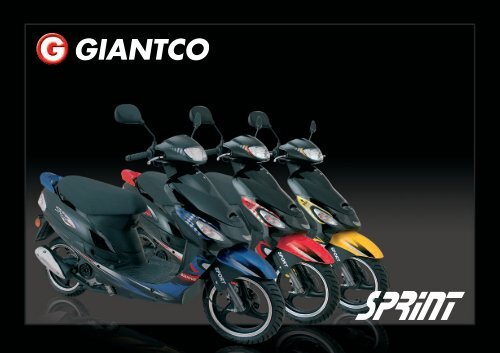 Pioner Ved lov Præferencebehandling Giantco Sprint brugermanual - Scootergrisen