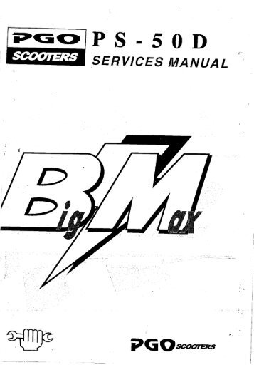 PGO BigMax (PS-50D) servicemanual - Scootergrisen