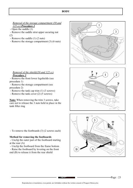 Peugeot workshop manual Jet Force (756739) - Scootergrisen