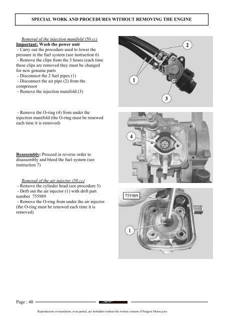 Peugeot workshop manual Jet Force (756739) - Scootergrisen