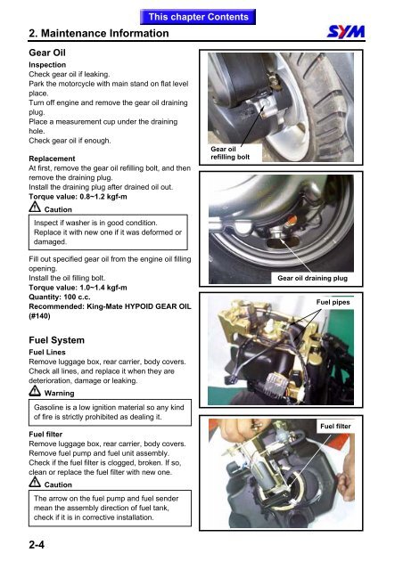 Sym Attila RS-21 EFI150 (HE15W) servicemanual - Scootergrisen