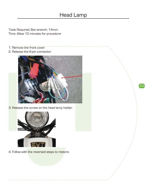 EVT 168 servicemanual - Scootergrisen