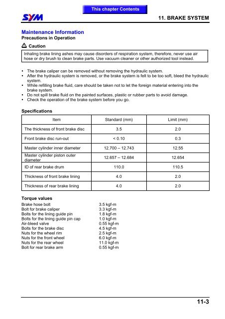 Sym Jet Euro X servicemanual - Scootergrisen