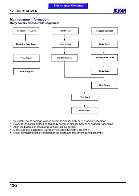 Sym Jet Euro X servicemanual - Scootergrisen