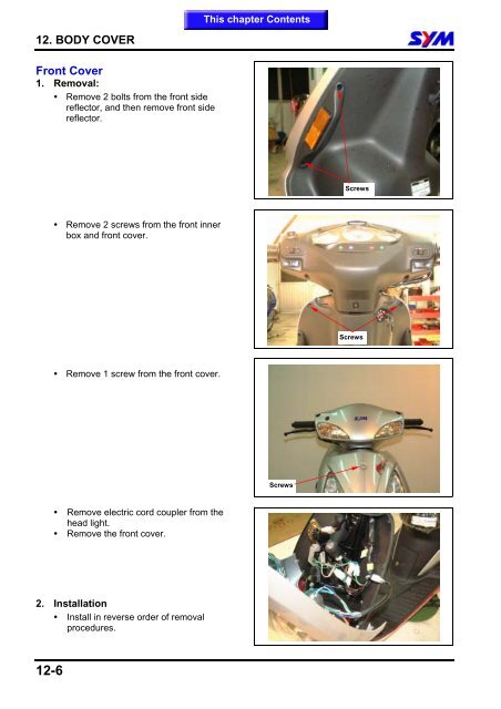 Sym Jet Euro X servicemanual - Scootergrisen