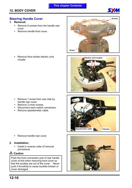 Sym Jet Euro X servicemanual - Scootergrisen