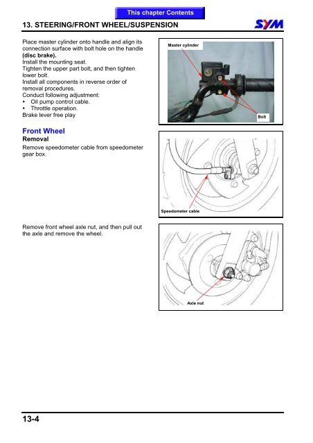 Sym Jet Euro X servicemanual - Scootergrisen