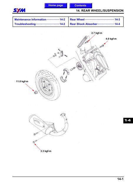 Sym Jet Euro X servicemanual - Scootergrisen