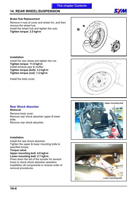 Sym Jet Euro X servicemanual - Scootergrisen