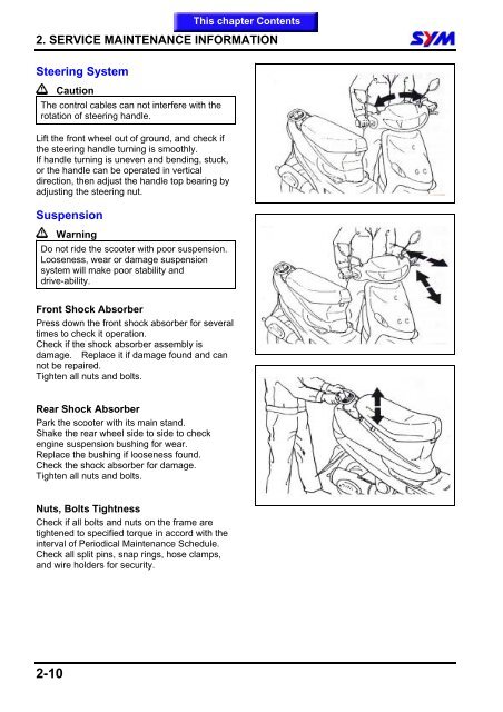 Sym Jet Euro X servicemanual - Scootergrisen