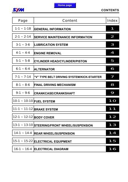 Sym Jet Euro X servicemanual - Scootergrisen