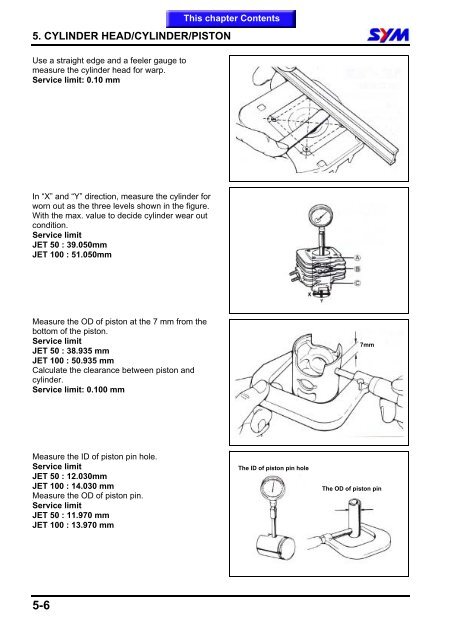 Sym Jet Euro X servicemanual - Scootergrisen