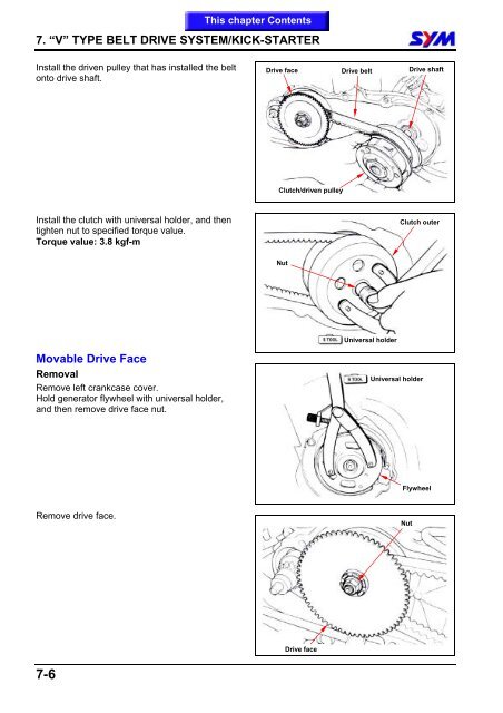 Sym Jet Euro X servicemanual - Scootergrisen