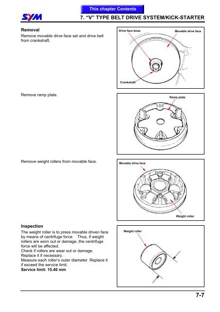 Sym Jet Euro X servicemanual - Scootergrisen