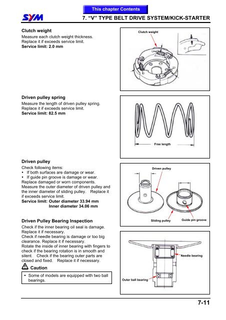 Sym Jet Euro X servicemanual - Scootergrisen