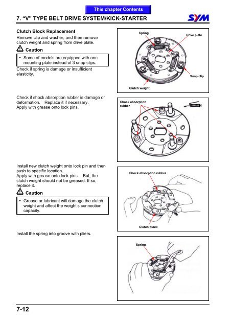 Sym Jet Euro X servicemanual - Scootergrisen