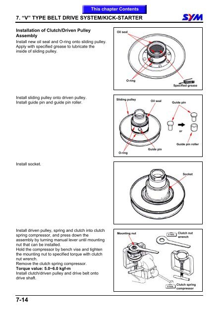 Sym Jet Euro X servicemanual - Scootergrisen