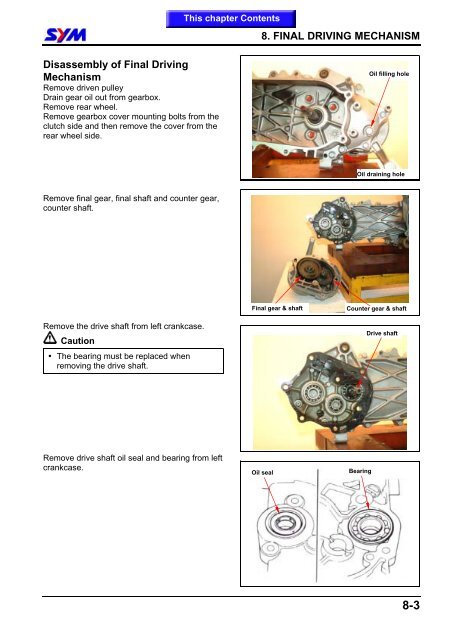 Sym Jet Euro X servicemanual - Scootergrisen